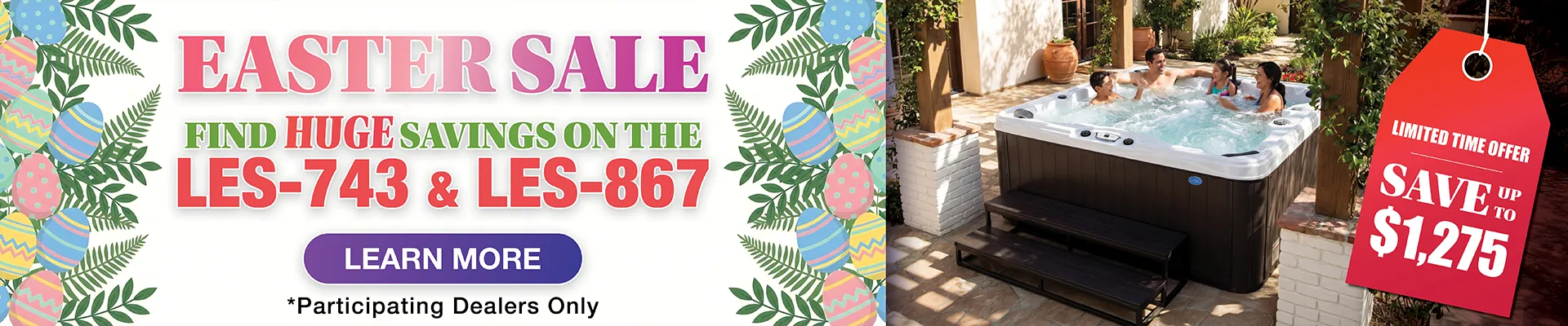 Calspas hot tub being used in a family setting - Hurricane